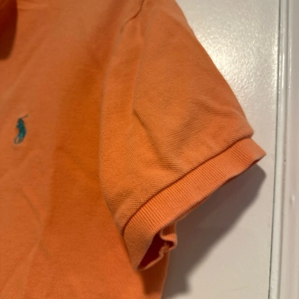 Vintage 90s Mens Size: M Classic Cotton Polo Ralph Lauren Shirt Orange